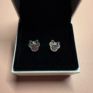 Hannoush Sterling Silver Minnie Mouse Earrings